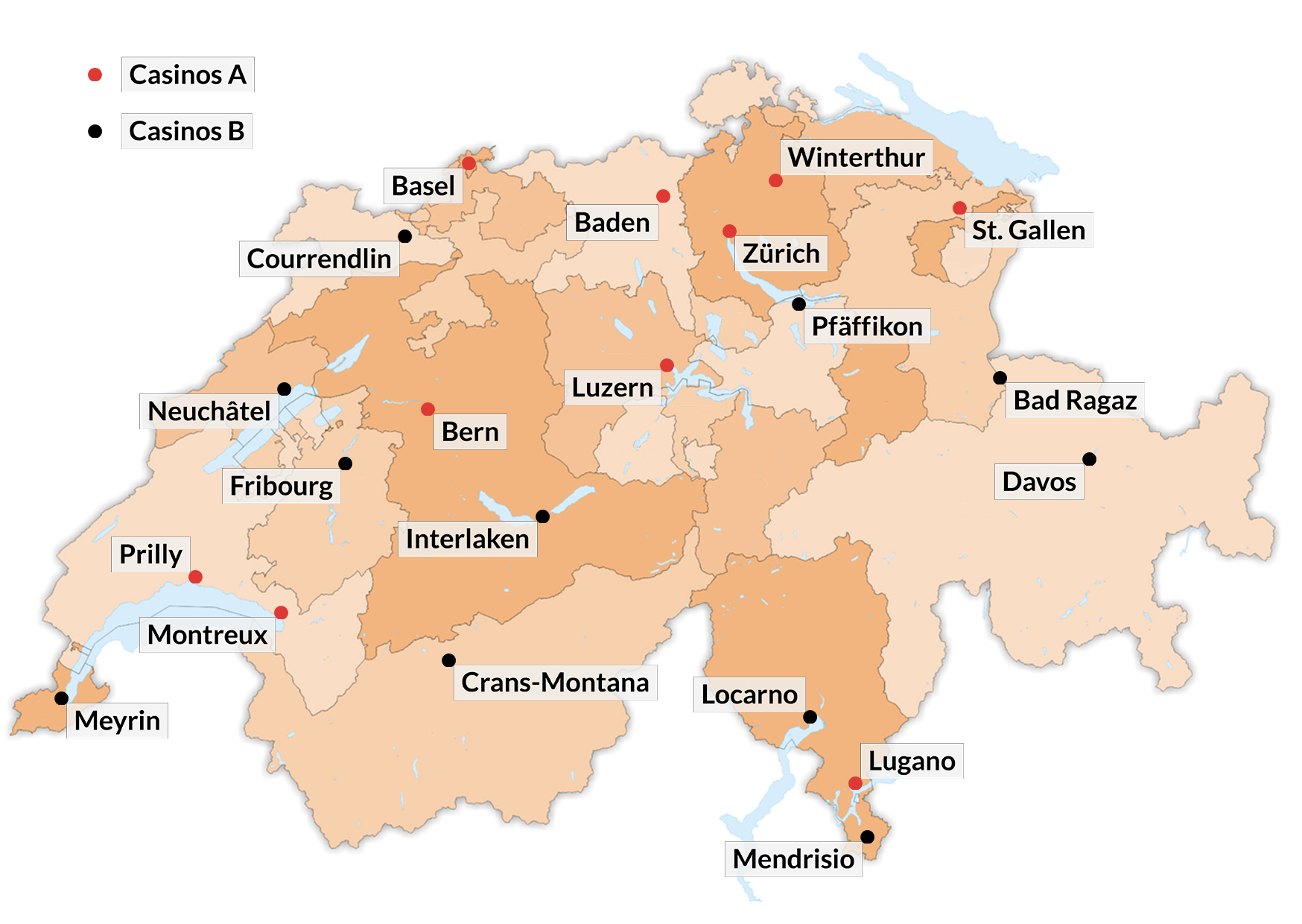 Maisons de jeu en Suisse